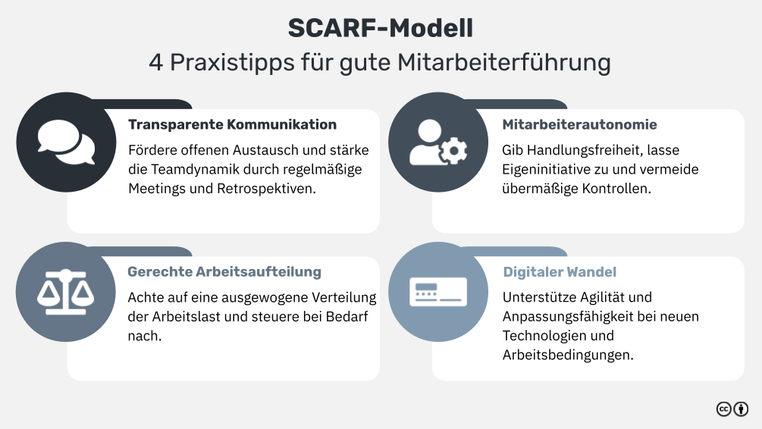Scarf Model/style Das SCARF-Modell: Wie du mit dieser Methode deine Mitarbeiterführung ...